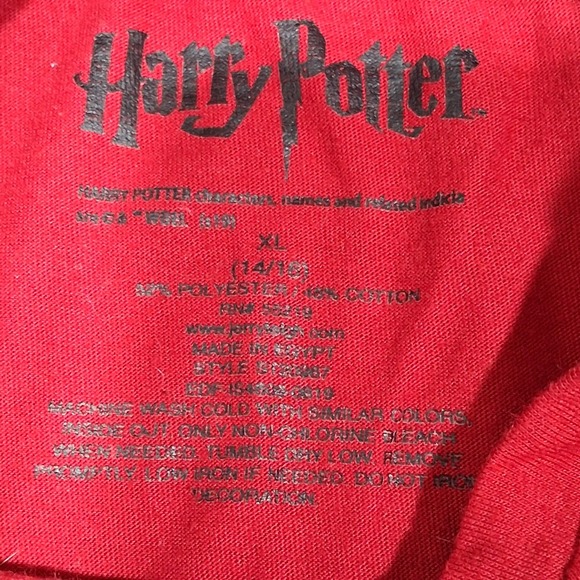 Two Harry Potter Girls Size‎ XL 14/16 Short Sleeve T Shirt 1.Red 2.Gray - Picture 2 of 14